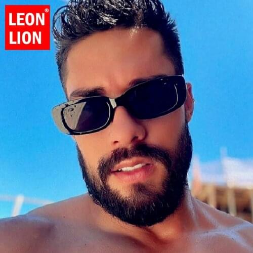 LeonLion 2021 Oval Retro Sunglasses Men Vintage Glasses For Women/Men Luxury Eyewear Men Brand Designer Oculos De Sol UV400