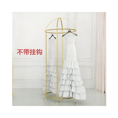 Iron wedding dress floor hanger special wedding shop high-end display frame dress side hanging frame nano gold