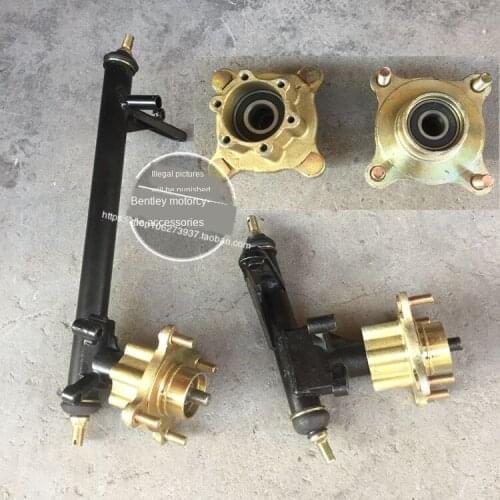 1 set 420mm Steering Knuckle Strut Spindle With Wheel Disc Hub Fit For kandi 150cc 200cc 250 Go Kart Buggy Karting Bike Parts