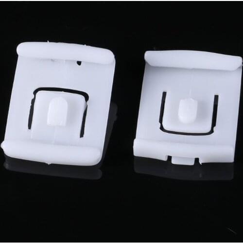 2 Set 6 Piece Suit Seat Buckle Clip Runner Guide For V.W. GOLF MK1 MK2 MK3 CORRADO SCIROCCO White Plastic
