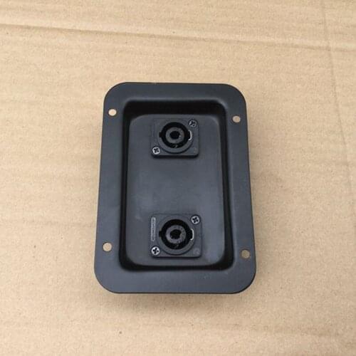 2pcs/lot Stage speaker junction box / card faucet junction box connector Dual 4-core ohm head junction box