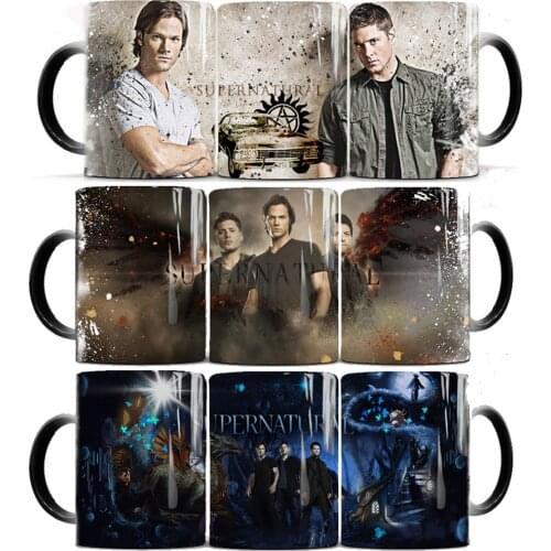 2020 Supernatural coffee Mugs 350ml Creative ceramic Color Changed Mug Cup safe package mug drop shipping