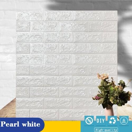 1PCS 3D Wallpaper Imitation Brick Bedroom Waterproof Self-adhesive for Living Room Kitchen TV Backdrop Home Decoration