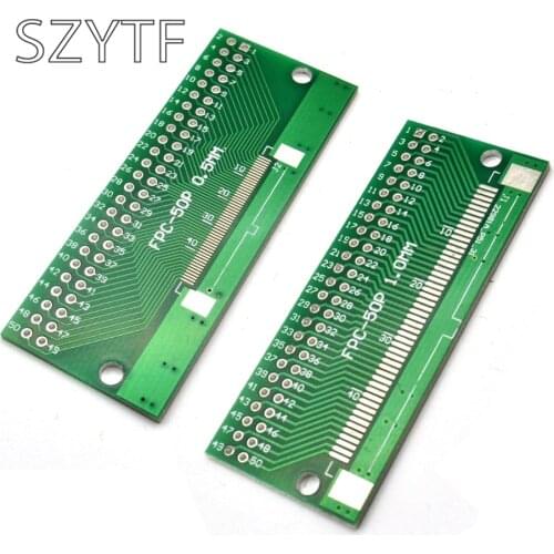 5pcs/bag double row 50pin 0.5/1mm pitch LCM TFT LCD universal board adapter plate test board