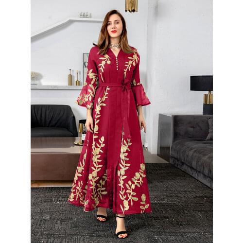 Dubai Arab Kimono Muslim Hijab Dress Women Sequin Tassel Lace-up Big Swing Abaya Dresses Turkish Kaftan Robe Islamic Clothing