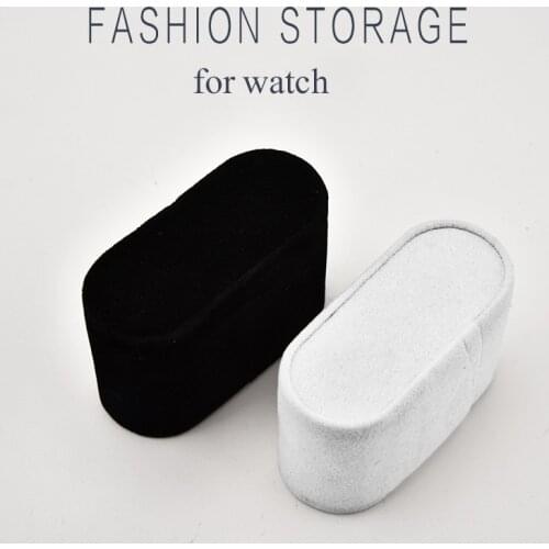 Wholesale Black White Suede Watch Cushions Watch Pillow for Case Storage Box Wrist Watch Bracelet Display Stand Holder Organizer