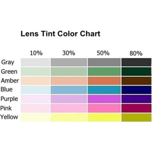 1.56/1.61/1.67 Index AR HC UV Multi-color Tinted CR-39 Resin Prescription Lenses Sunglasses Opticos Lentes Eyeglasses Color Lens