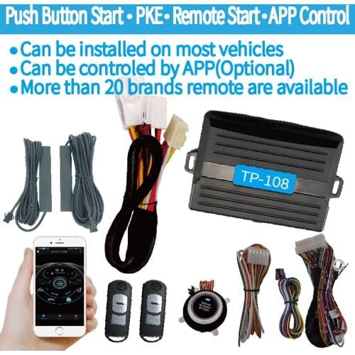 Push button start PKE passive keyless entry Remote Start for Mazda smart phone APP control vehicle 4G all Netcom