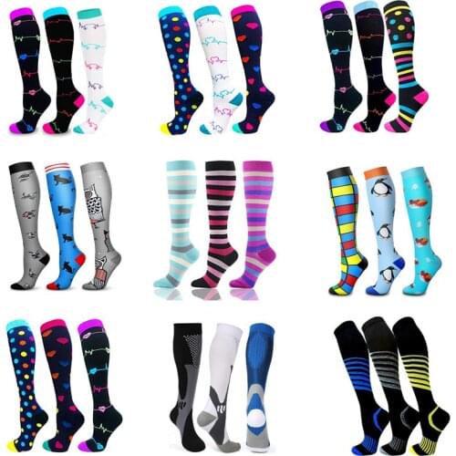 Dropship Compression Stockings Wholesales Sports Socks Men Women For Medical Edema Diabetes Varicose Veins Plantar Fasciitis
