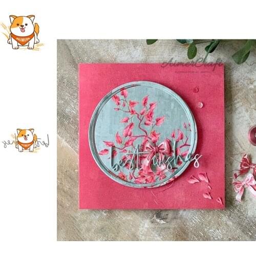 Best Wishes Words Metal Cutting Dies Scrapbooking Stencil DIY Decorative Embossing Craft Die Cuts Card Making New Dies For 2019