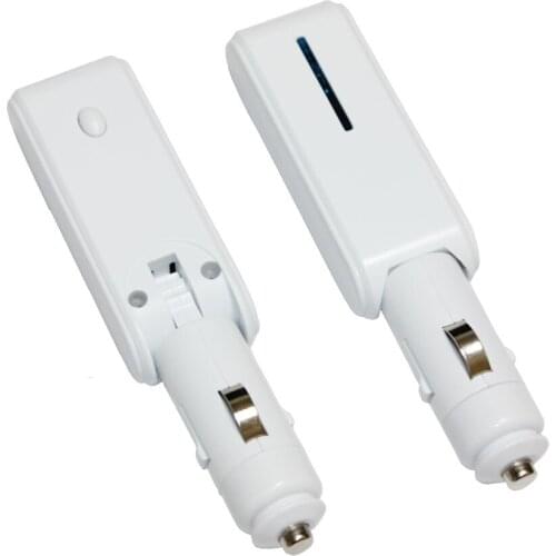 Mini Car Air Purifier DC12v Anion Generator Negative Ions Generator Density 1.2 million-White Color