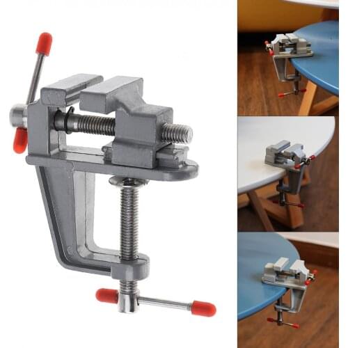 Mini Aluminum Alloy DIY Jaw Bench Clamp Drill Press Vice Micro Clip for Clamping Table /Water Pump