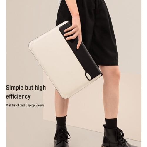 Nillkin For Macbook Pro 13 14 15 16 inch Versatile Laptop Sleeve PU Multi-Function Fashion Business Leather Laptop Bag