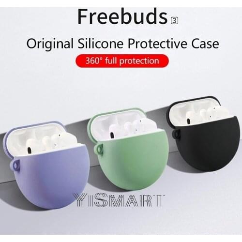 Soft Silicone Earphone Cover For Huawei FreeBuds 3 Free Buds 3 Bluetooth Wireless Headset For Huawei Freebuds 3 Case