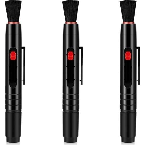 3 in 1 Kit Lens Cleaner Pen Dust Cleaner For DSLR VCR DC Camera Lenses Filters Cleaning Retractable Brush