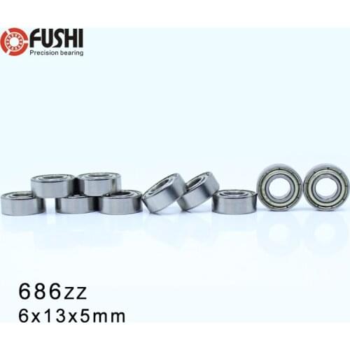 686ZZ Bearing ABEC-1 20PCS 6x13x5mm Miniature 686Z Ball Bearings 618/6ZZ