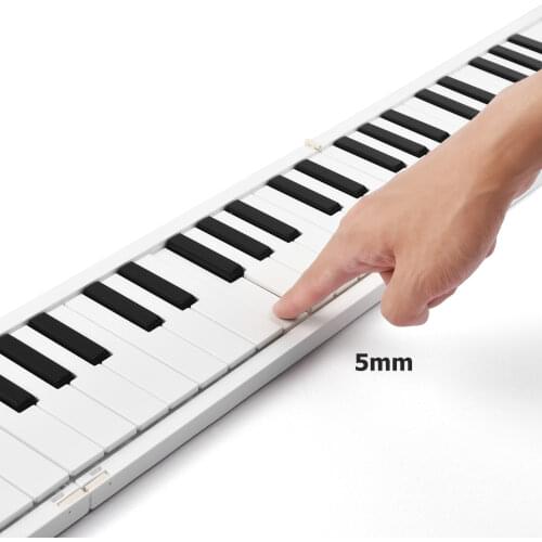 MIDIPLUS Foldable Electronic Keyboard Piano 88 K-eys Folding Piano Portable Digital Piano for Piano Student Musical Instrument