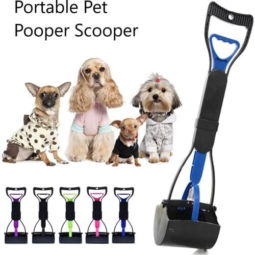 Foldable Pet Poop Scoop Long Handle Dog Poop Scooper Shovel Puppy Outdoor Cleaning Tool Cat Waste Picker