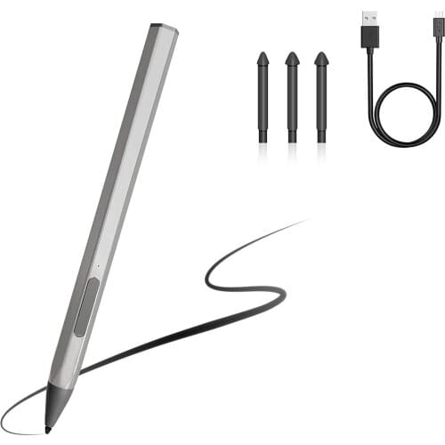 Stylus Pen For Microsoft Surface Pro 7 6 5 4 Surface Go Book Laptop Studio Smart Pen 4096 Touch Pencil with Replacement Nib Tips