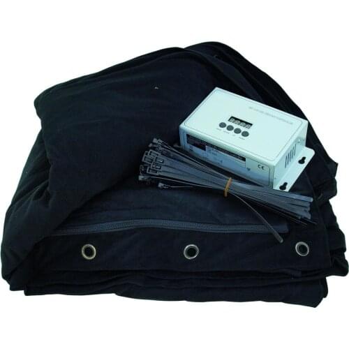 Light Curtain Wedding Backdrop LED Star Cloth Stage Background Cloth 3*6Meters White & Blue Color