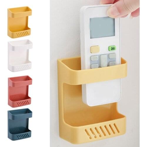 Convenient Remote Control Holder Organiser Storage Caddy Smart TV Holder Home Office Wall Mount For Phone Stand Case Storage