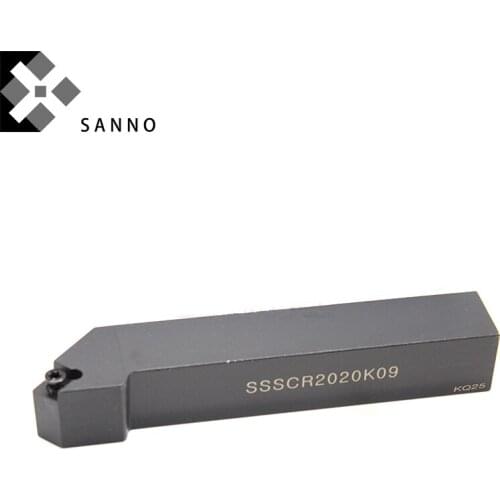 45 Degree cnc screw turning tool bar SSSCR / SSSCL1212H09 / 1616H09 / 2020K09 lathe turning holder cutting tools