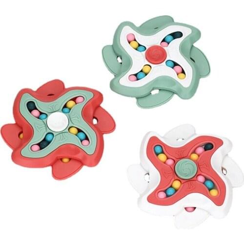 Rotating Magic Bean Intelligence Puzzle Beads Fingertip Magic Cube Childrens Finger Gyro Educational Toy