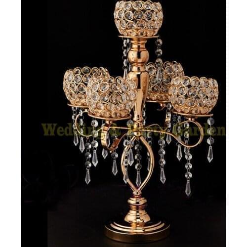 50cm Tall Crystal Candelabras Table Centerpiece Wedding Decor