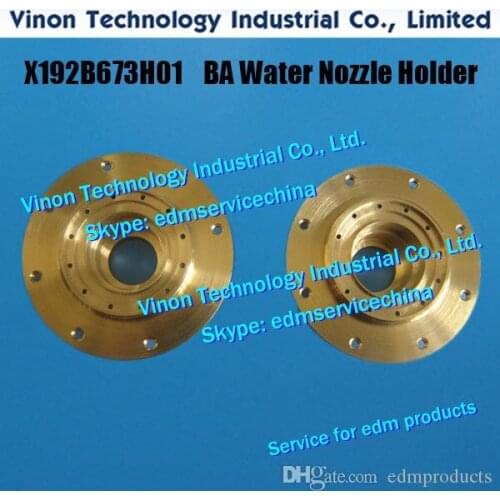 X192B673H01 BA8 Water Nozzle Holder M216B Upper for Mitsubishi BA machine X192B673H02, X192-B673-H01 edm wear parts DBR0100