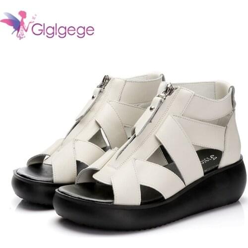 Glglgege Womens Shoes Fish Mouth Casual Sandals Platform Shoes 2021 Female Summer Women Flip Flops Platform Sandals