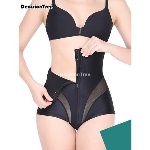 2021 women underwear lace sexy underpant hight waist zip corset safety shorts tummy control short panties comfortable seethrough