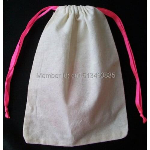100pcs CBRL small cotton jewelry pouches cotton gift pouches cotton drawstring bags for gift cosmetics jewelry packaging
