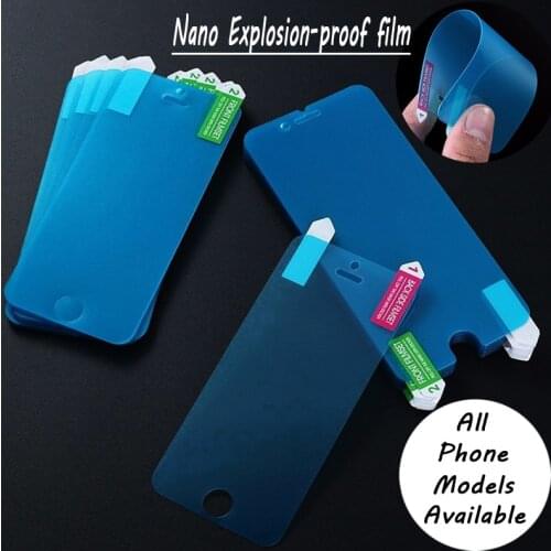 100PCS Nano Explosion-proof film screen protector for iphone 12 promax/ 11 pro max/xs max/xr/11/ 678 plus/x/xs/SE 2020 nano film