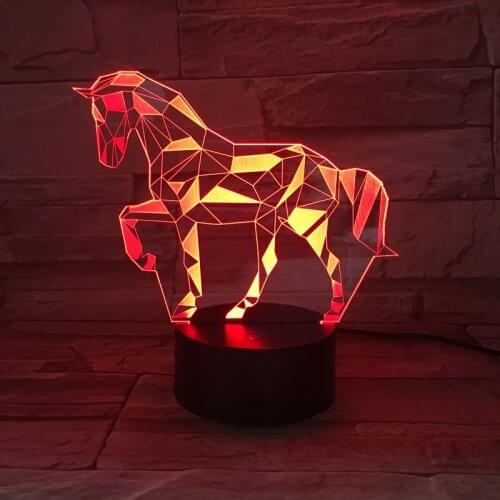 Nighdn 3d Lamp Night Light Creative 3d Visualization Lamp Unicorn Table Lamp Bedroom Bedside Light Holiday Gifts for Kids