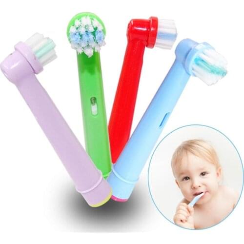 4pcs Replacement Kids Children Tooth Brush Heads For Oral B Electric Toothbrush EB-10A Pro-Health Stages 3D Excel Oral Care
