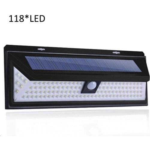 90/118 LED Solar Light Solar PIR Motion Sensor Lamp IP65 Waterproof Outdoor Garden Yard Lamp Emergency Security Light Solar Lamp