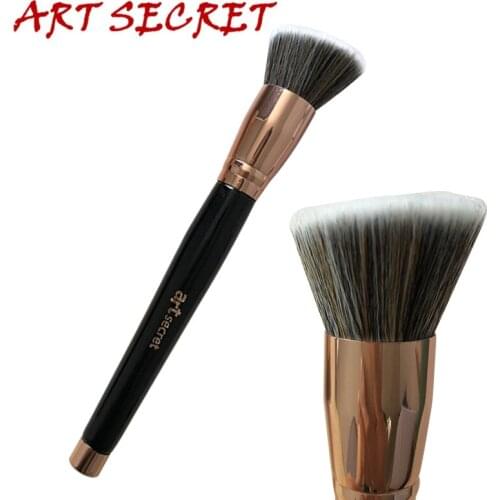 Artsecret 1PC Liquid Foundation Brush Cream Brush Professional Makeup Brushes Rose Golden Ferrule High Quality Synthetic Hair