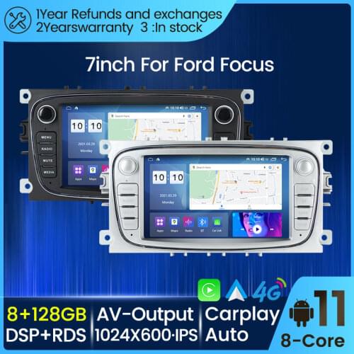 MEKEDE 2G Android GPS Car Radio 2 Din Car Multimedia player 7'' Audio Player For Ford Focus S-Max Mondeo 9 Galaxy C-Max NO DVD