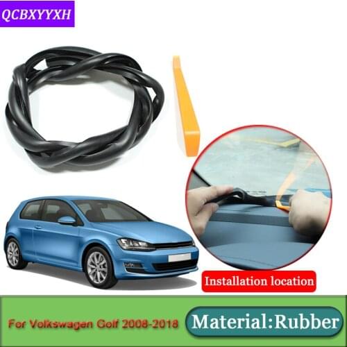 Car-styling For Volkswagen Golf 2008-2018 Anti-Noise Soundproof Dustproof Car Dashboard Windshield Sealing Strips Accessories