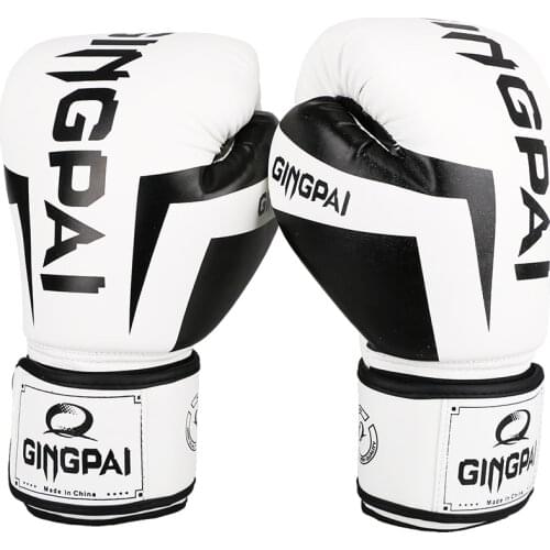 Good Quality Black adult kick boxing gloves muay thai luva de boxe Training fighting men women boxing gloves Grappling MMA glove