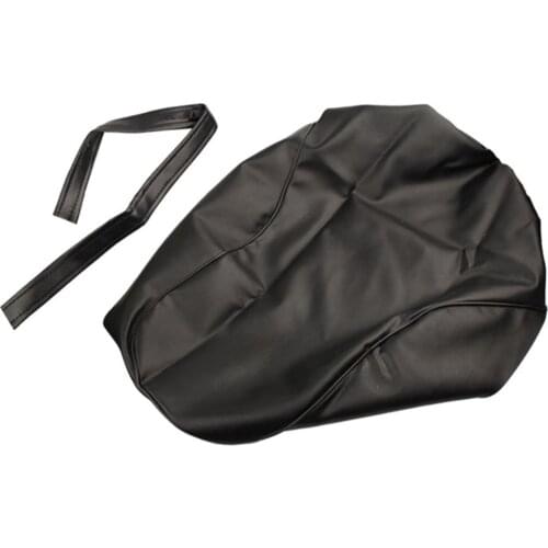 Dirt Motorcycle Black PU Leather Seat Cushion Water Proof Seat Cover for Honda VTR250 VTR 250