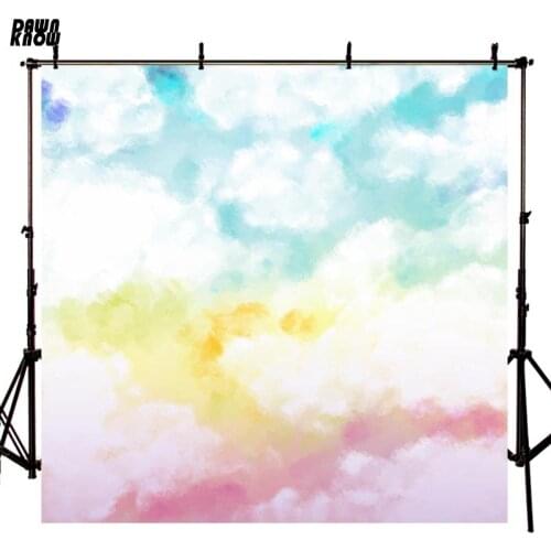 DAWNKNOW Drawing Sky Photography Background Photocall Personal White Cloud Photo Shoot Backdrop Children Photo Studio lv794