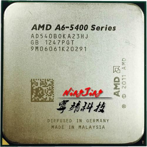 AMD A6-Series A6 5400 A6 5400B 540B 3.6 GHz dual-core CPU Processor AD540BOKA23HJ / AD540KOKA23HJ Socket FM2