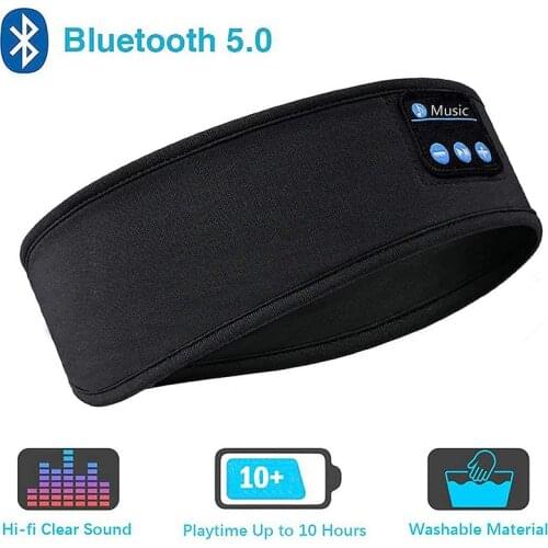 Elastic Bluetooth Music Headband Sleeping Headwear Headphone Speaker Headset Sports Running Earphone Headphone