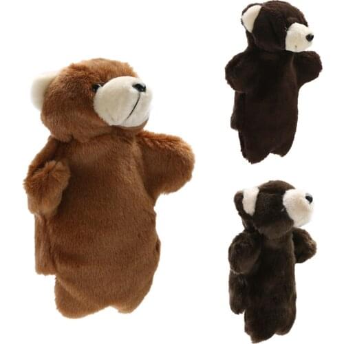 Lovely Bear Hand Puppet Baby Kids Developmental Plush Doll for Kids Funny Plush Toys Play With Kids Toy