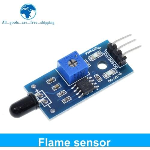 TZT IR Infrared 3 Wire Flame Detection Sensor Module IR Flame Sensor Module Detector Smartsense For Arduino