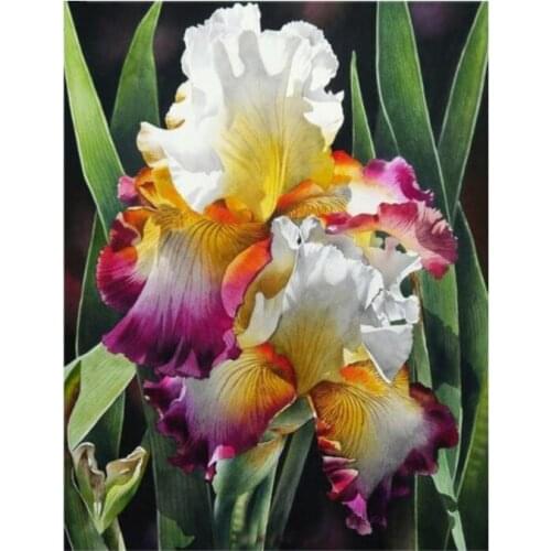Iris diamond painting full square flowers diy mosaic embroidery kids toys rhinestone picture puzzle toy drawing wall decor gifts