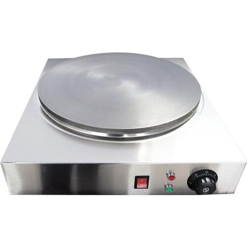 2KW Commercial Electric Crepe Machine For Pancake Baking Plate Pan Multigrain Pancake Maker 40cm Diameter Heating Surface 220V