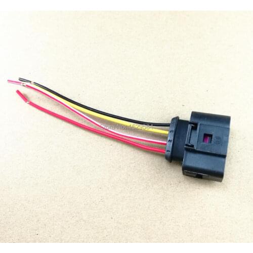 100PCS Ignition Coil Connector Repair Kit Harness Plug Wiring 1J0973724 For Audi A3 A4 A4 Quattro For VW Jetta Passat