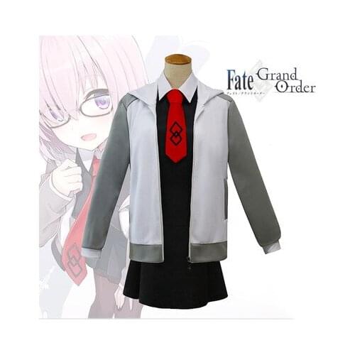 Anime Fate Grand Order Cosplay Costume Wig Maxiu Cosplay Custome Coat Sweater Girl Dress Uniform Helloween Party Free Shipping